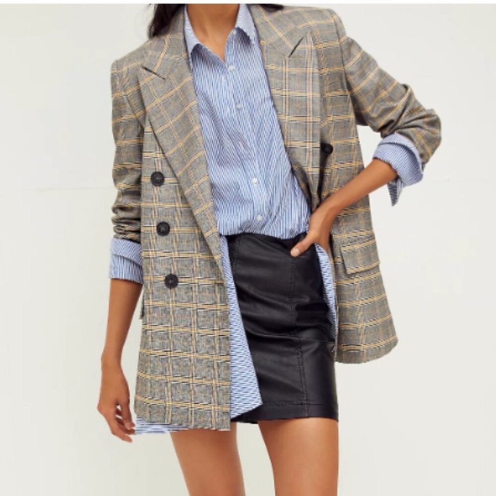 Free People Modern Femme Vegan Leather Mini Skirt